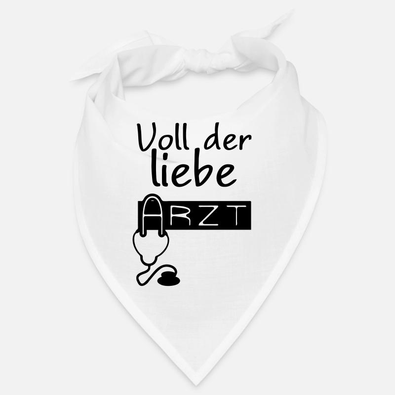 Lieber Arzt Geschenk - Bandana - Weiß