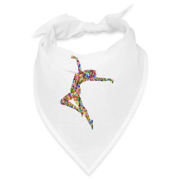 ballerina ballett dance dancer tanz taenzer yoga35 - Bandana - Weiß - Vorne