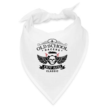 Oldschool Hot Rod Racing - Bandana - Weiß - Vorne
