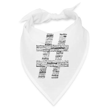hashtag - Bandana - Weiß - Vorne