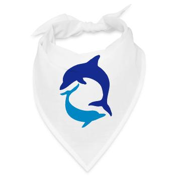 delphin - Bandana - Weiß - Vorne