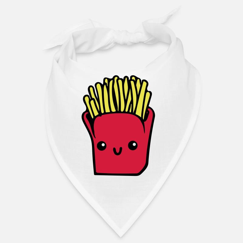 Pommes Frittes - Bandana - Weiß
