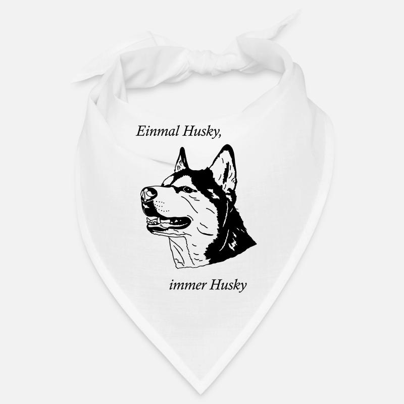 Einmal Husky immer Husky - Bandana - Weiß