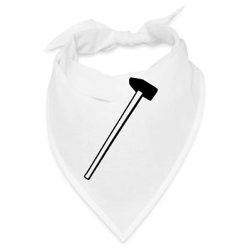 Hammer - Slege Hammer - Bandana - Weiß - Vorne