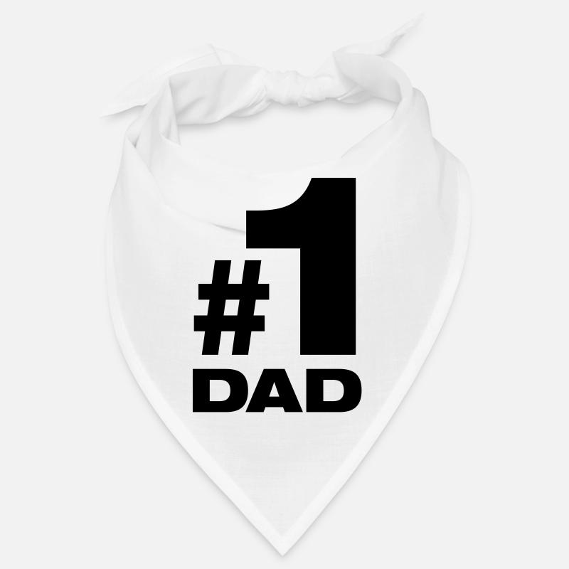 Nummer 1 Dad bester Vater Papa Vati Eltern Kinder Bandana