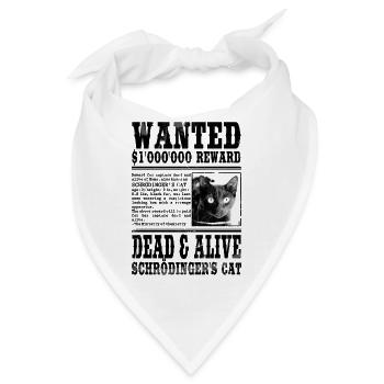 Wanted: Schrödinger's Cat - Dead & Alive - Bandana - Weiß - Vorne