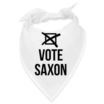 Vote Saxon - Bandana - Weiß - Vorne