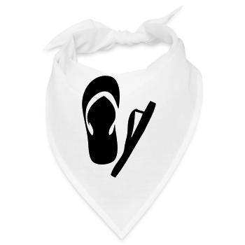 Flip-Flop-Sommer Schuhe - Bandana - Weiß - Vorne