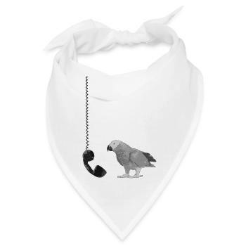 Telefon - Bandana - Weiß - Vorne