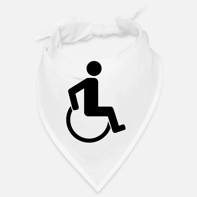piktogramm behinderung rollstuhl gehen laufen sitz Bandana