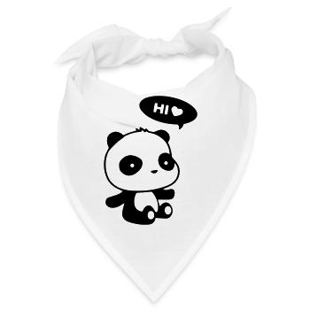 Panda Hi - Bandana - Weiß - Vorne