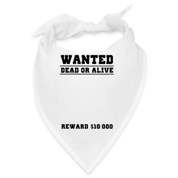 wanted selber gestalten - Bandana - Weiß - Vorne