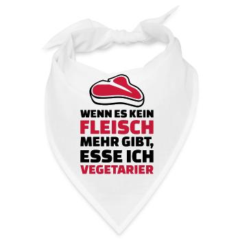 Fleisch - Bandana - Weiß - Vorne