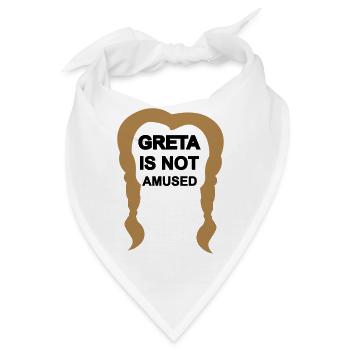 "Greta" is not amused. Auto, Diesel, Klima, USA - Bandana - Weiß - Vorne