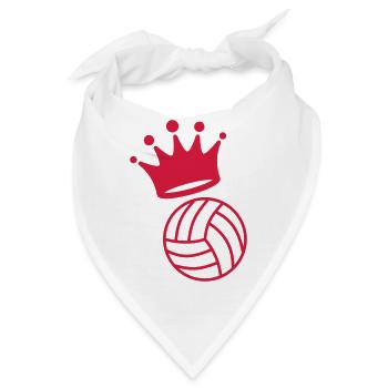 Volleyball - Volley Ball - Volley-Ball - Sport - Bandana - Weiß - Vorne
