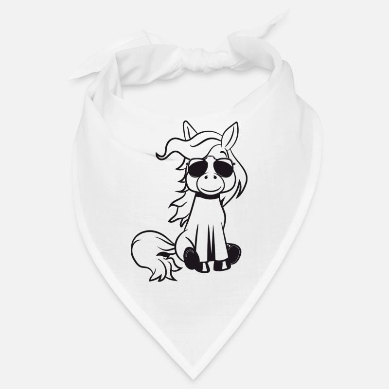 Poney cheval s’amuser lunettes de soleil Maedchen sues Bandana