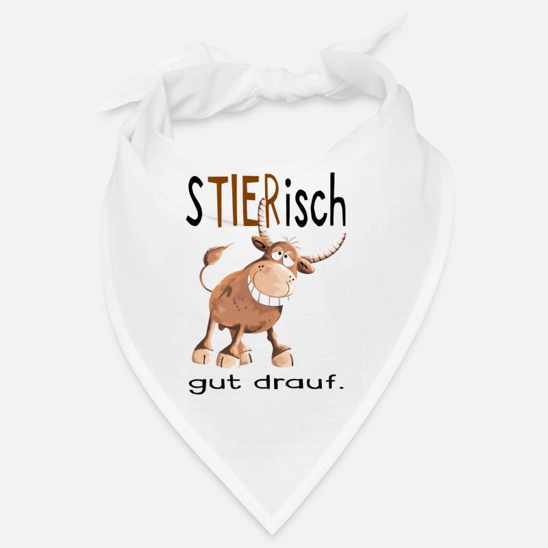 Tierisch gut drauf - Stier - Bulle - Comic - Fun Bandana