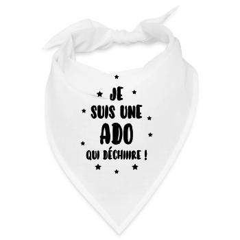 Teenager / Jugendliche / Jugendlicher / Kind - Bandana - Weiß - Vorne