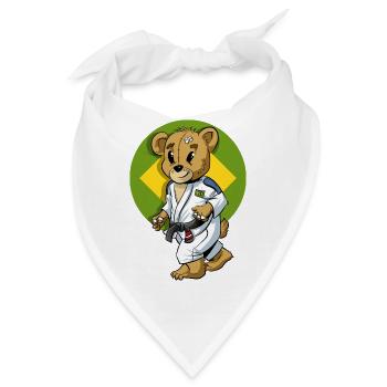 BJJ Brazilian Jiu-Jitsu Maskottchen - Bandana - Weiß - Vorne