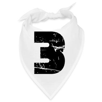 3 - Bandana - Weiß - Vorne