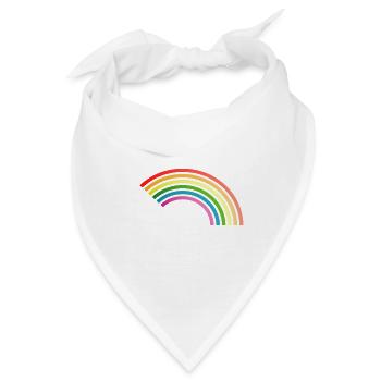 Regenbogen - Bandana - Weiß - Vorne