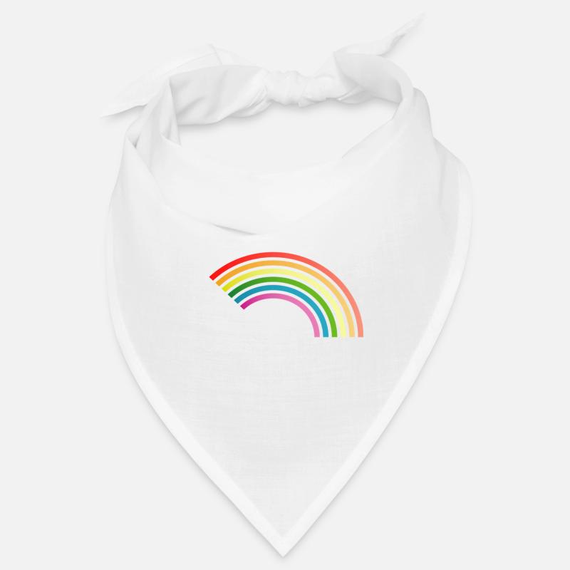 arc en ciel - Bandana - blanc