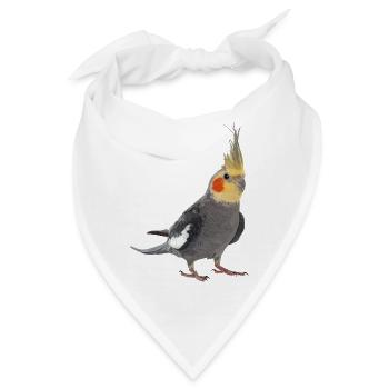 Nymphenkakadu - Bandana - Weiß - Vorne