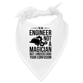 INGENIEUR NICHT MAGIER - Bandana - Weiß - Vorne
