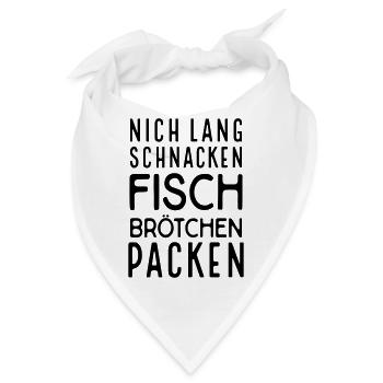 Fischbrötchen - Bandana - Weiß - Vorne