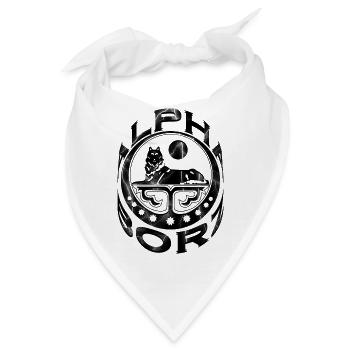 ALPHA BORZ Lightning - Bandana - Weiß - Vorne