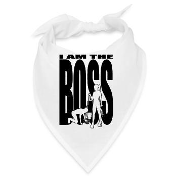Domina Herrin Boss - Bandana - Weiß - Vorne