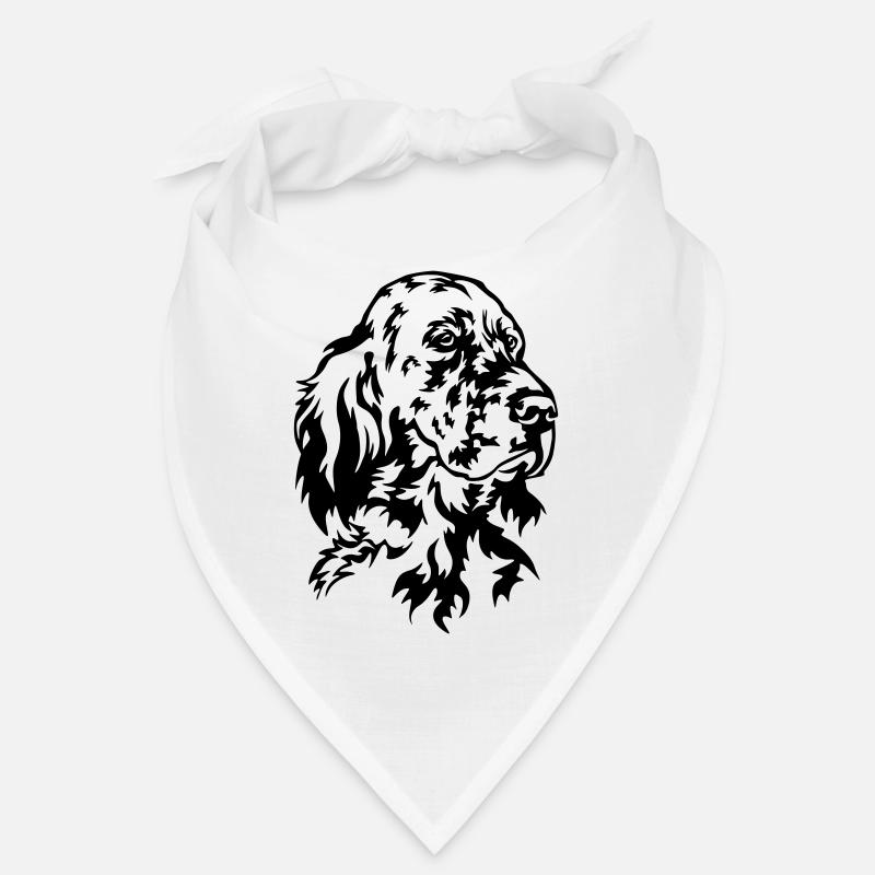 Tête de setter anglais Bandana