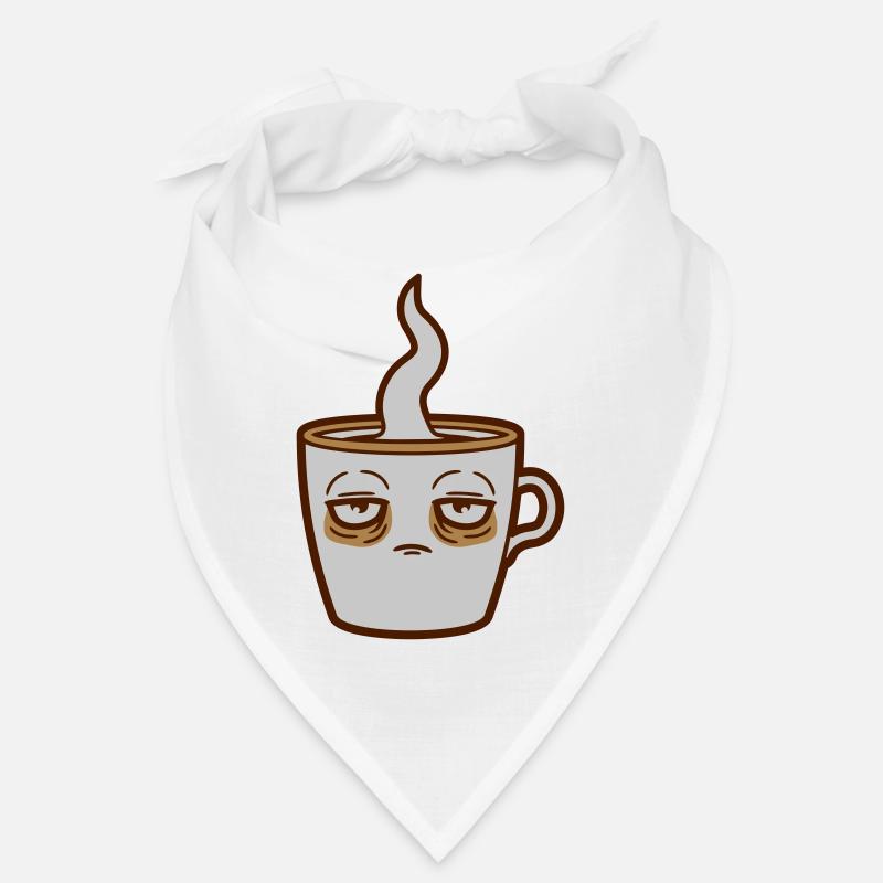 Face tired coffee cup Bandana