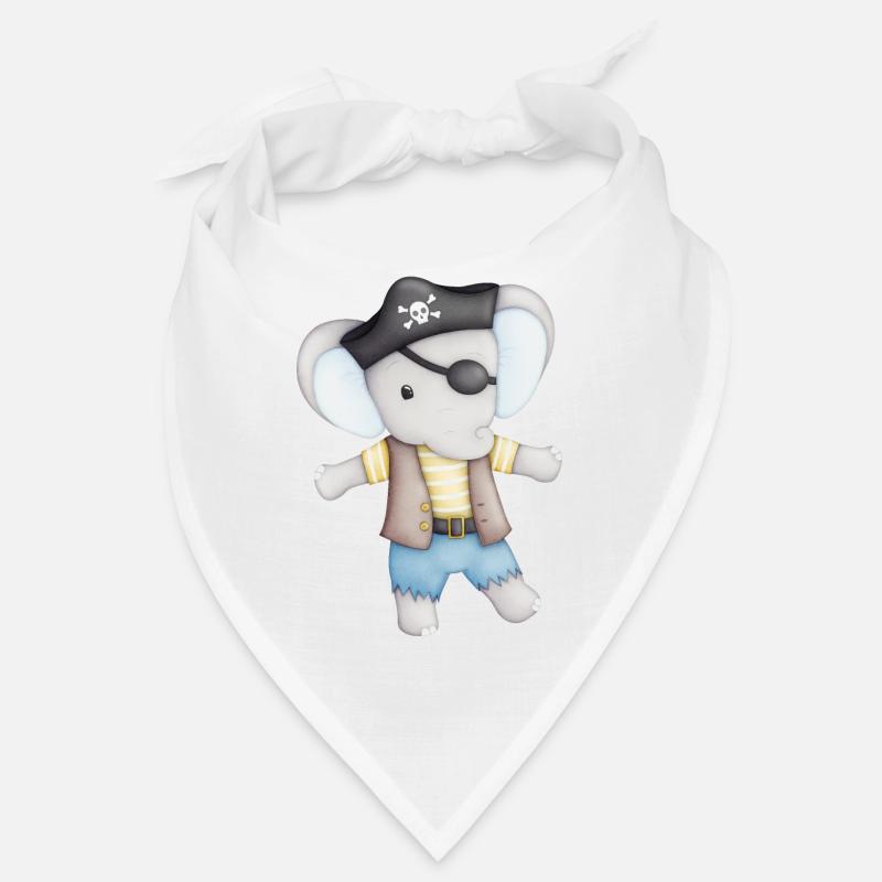éléphant mignon comme un pirate Bandana