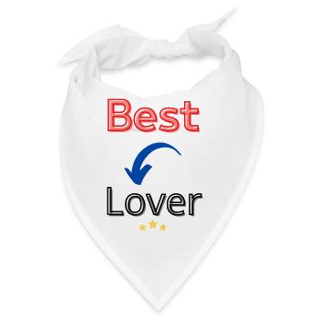 Bester Liebhaber / Bester Liebhaber - Bandana - Weiß - Vorne