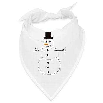 snowman Schneemann - Bandana - Weiß - Vorne
