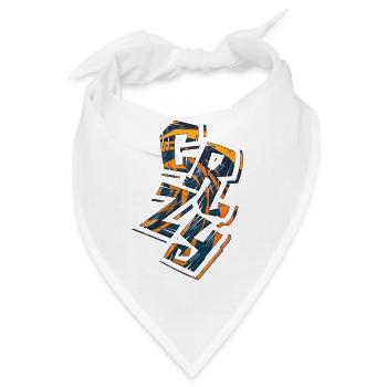 verrücktes Gesicht Gesicht glücklich Cartoon glückliches Gesicht - Bandana - Weiß - Vorne