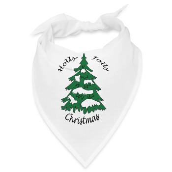 Holly Jolly Christmas - Bandana - Weiß - Vorne
