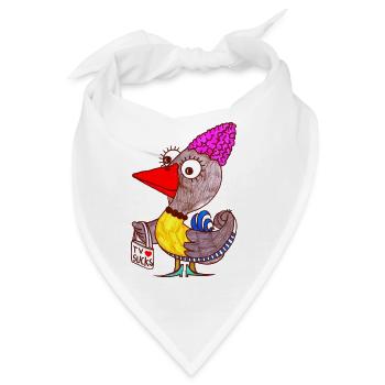 TV ist scheiße - Bandana - Weiß - Vorne
