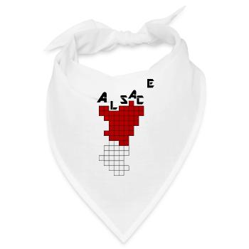 Elsass Videospielwürfel - Bandana - Weiß - Vorne