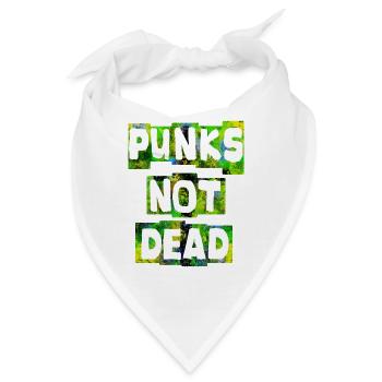 PUNKS NOT DEAD Punk Punks rocker ska punk - Bandana - Weiß - Vorne