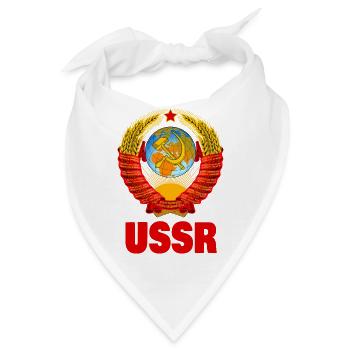 Union der Sozialistischen Sowjetrepubliken der UdSSR Russland - Bandana - Weiß - Vorne