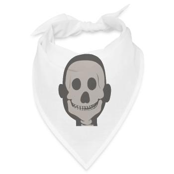 Freundliches Gesicht im Röntgenblick - Bandana - Weiß - Vorne