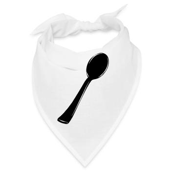 Löffel - Bandana - Weiß - Vorne