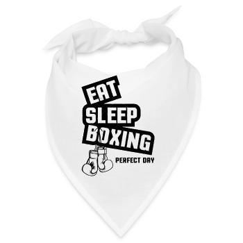 Eat Sleep Boxing - Bandana - Weiß - Vorne