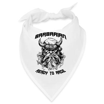 Barbar im RPG Ready To Rage - Bandana - Weiß - Vorne