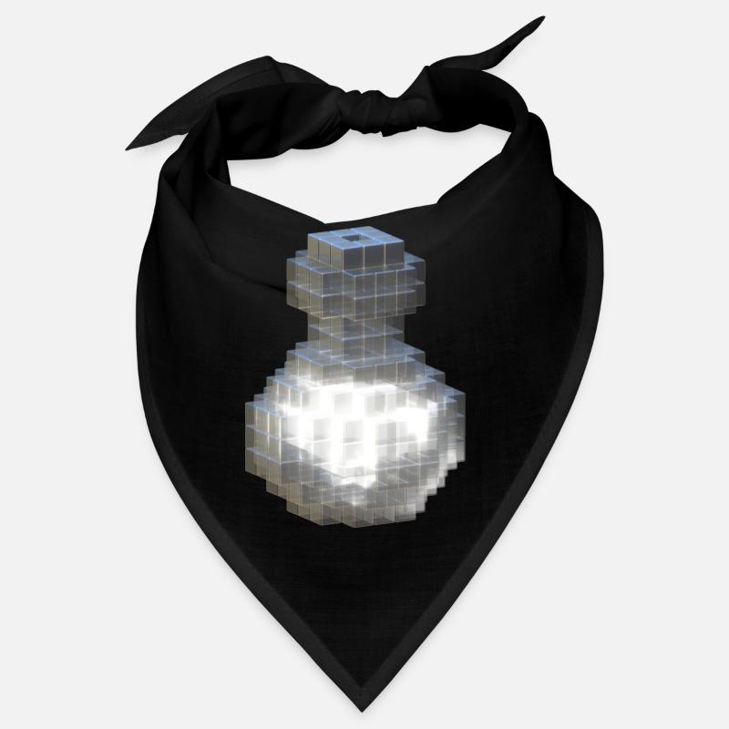 White Crystal Bottle with Fluorescent White Potion Bandana