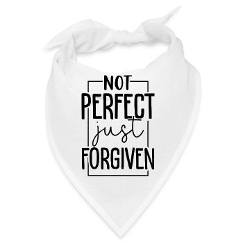 Not Perfect Just Forgiven - Bandana - Weiß - Vorne