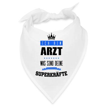 arzt superkräfte - Bandana - Weiß - Vorne
