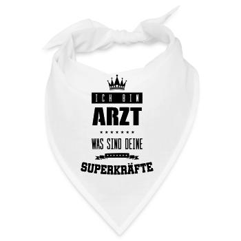 arzt superkräfte - Bandana - Weiß - Vorne